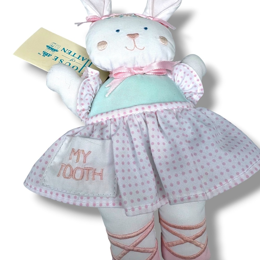 House of Hatten Tooth Fairy Bunny Plush Ballerina Doll Vintage Rare